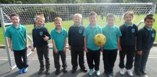 New goalposts and footballs